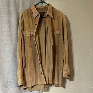 Van Heusen Men's Tan Corduroy Shirt Jacket